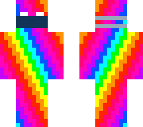 rainbow man with mask