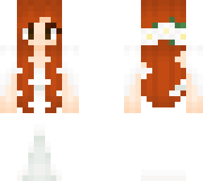 redhead dark eyed bride