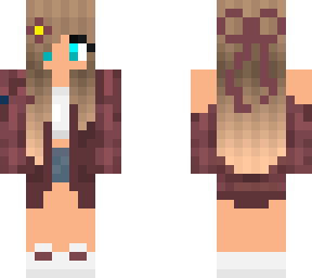 the girl with the flower clip