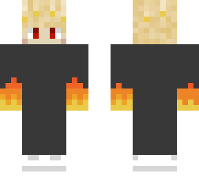 young boy burning