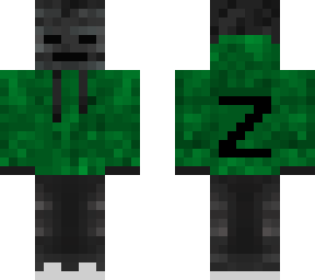z green hooded skeleton