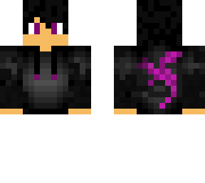 black and purple hoodie