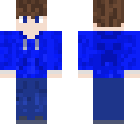 blue hoodie