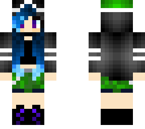 chica de pelo azul