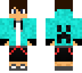 cool boy light blue skin