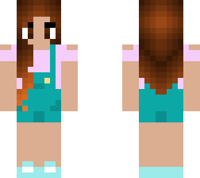 cute overalls girl skin