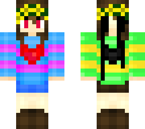 frisk/chara btw im a big fan of undertale