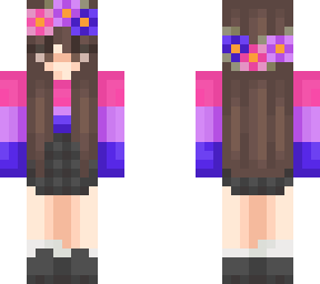 girl wearing bi sweather