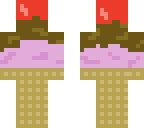 ice cream skin (strawberry & chocolate)