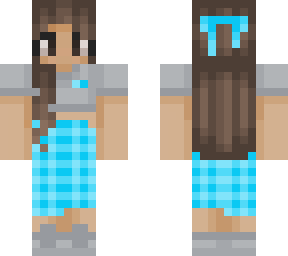 light blue girl bow