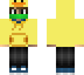 megapvp in a duck hoodie