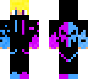 purple and blue scull ninja