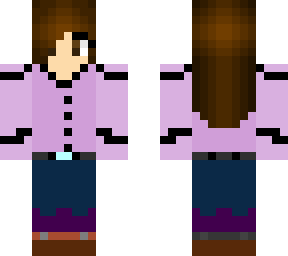 purple western shirt girl