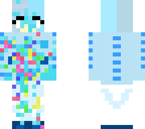 rainbow glitched winter