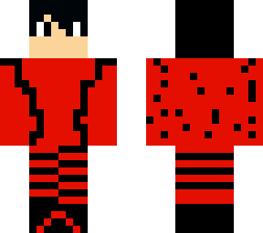 red and black kid