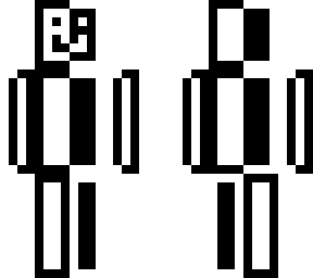 stickman black white