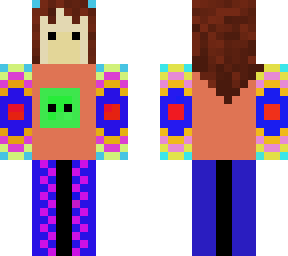 weird girl with slime hoodie