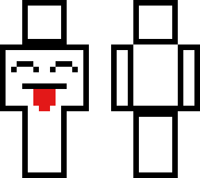 white and black face