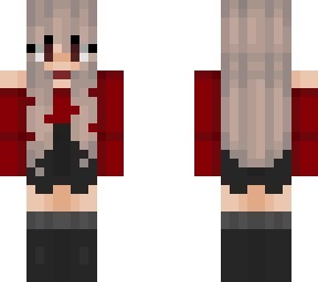 ~blonde highlights red jacket girl~