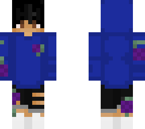 blue and purple rose hoodie