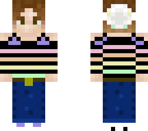 cute pastel girl with short brown hair