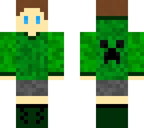 girl in a creeper hoodie