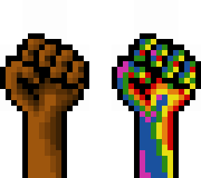 in honor of pride and black lives matter