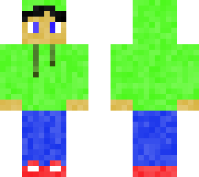 kid with green sweater