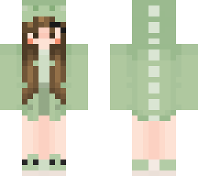 me with green dino jacket