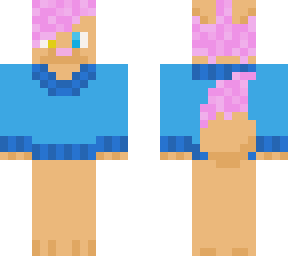 pink haired fox