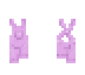 purple cross-back overalls