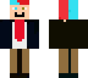 red and blue agent dude