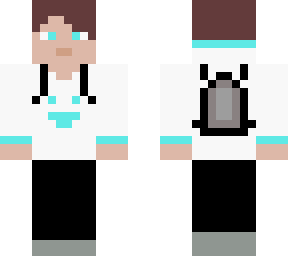 white & blue guy (with backpack)