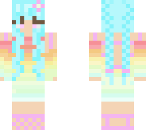 *french braid rainbow pride*