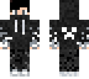 black and white