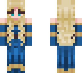 blonde princess blue