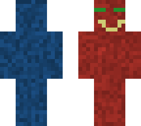 blue and red