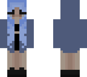 blue hair and jacket <33