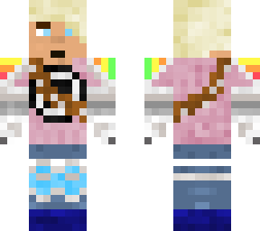 fitmc rainbow version + hair (changedminordetailslike shoes,sash,and hair color_