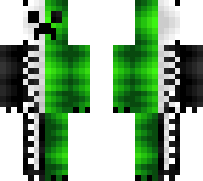 Skeleton Half Minecraft Skins
