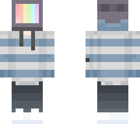 pc head blue stripes