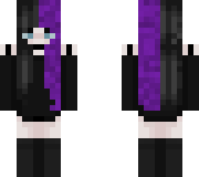 purple hair emo edit