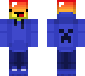 rainbow derp with creeper hoodie