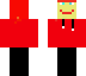 red guy with hoodie
