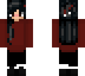 red hoodie girl