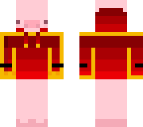 red hoodie pig