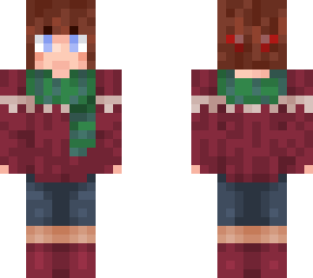 short hair winter  girl