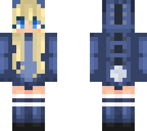 blonde haired girl in a stitch sweater
