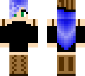 blue haired girl
