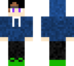 blue hoodie boy
